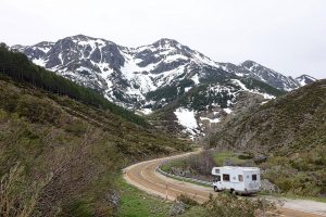 een camper of caravan